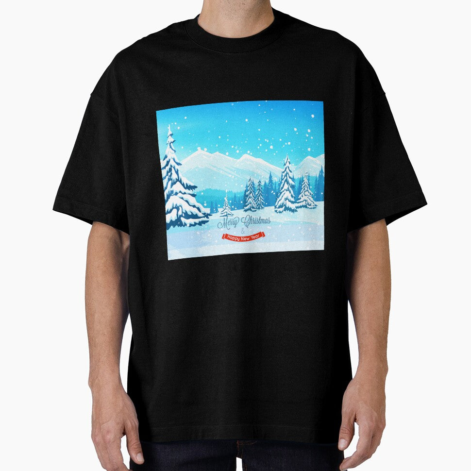 Merry Christmas  and happy new year 2021` winter landscape by mashmosh