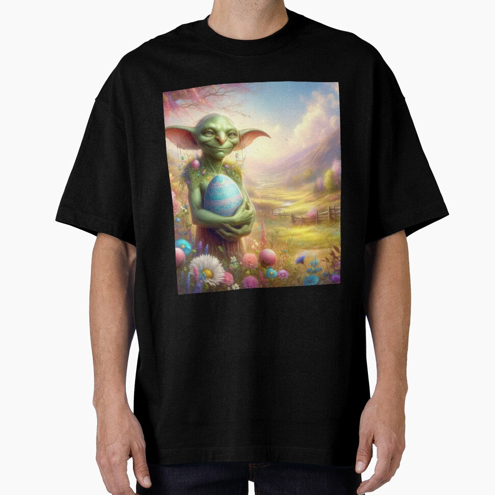 green goblin with egg happy fantasy easter landscape by Expressions-Sel