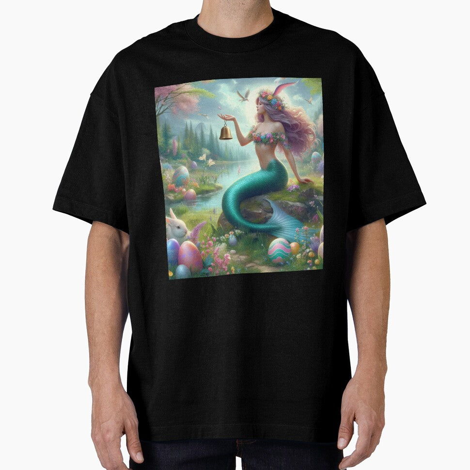 mermaid with a bell happy fantasy easter landscape by Expressions-Sel