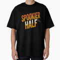Spookier Half Funny Halloween Couples Matching Shirt by Raw Tigers