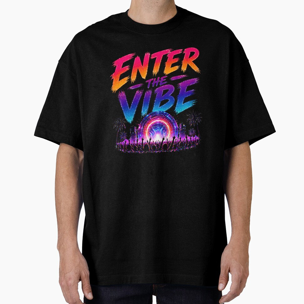 Enter The Vibe – Neon Festival Portal Typography Design by Digital Culture Studio