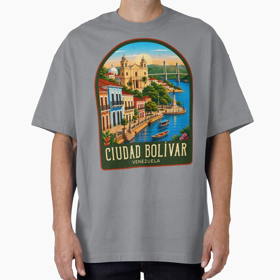Ciudad Bolívar Vintage Travel Illustration by HomeLivingCo