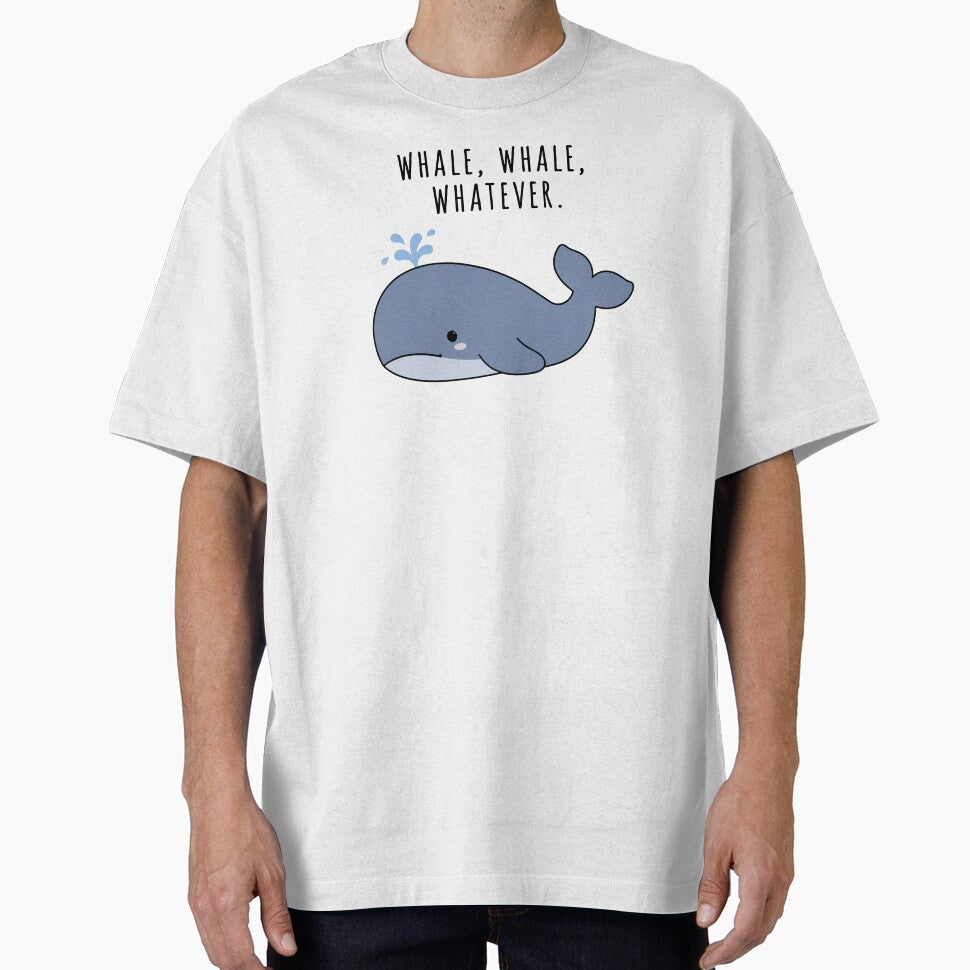 Whale Whale Whatever - Sassy Whale Pun Cartoon Illustration by cladeart