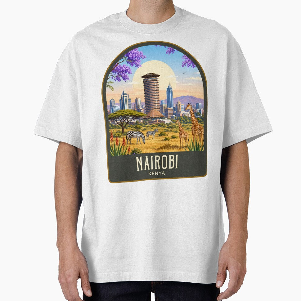 Nairobi Vintage Travel Illustration by HomeLivingCo