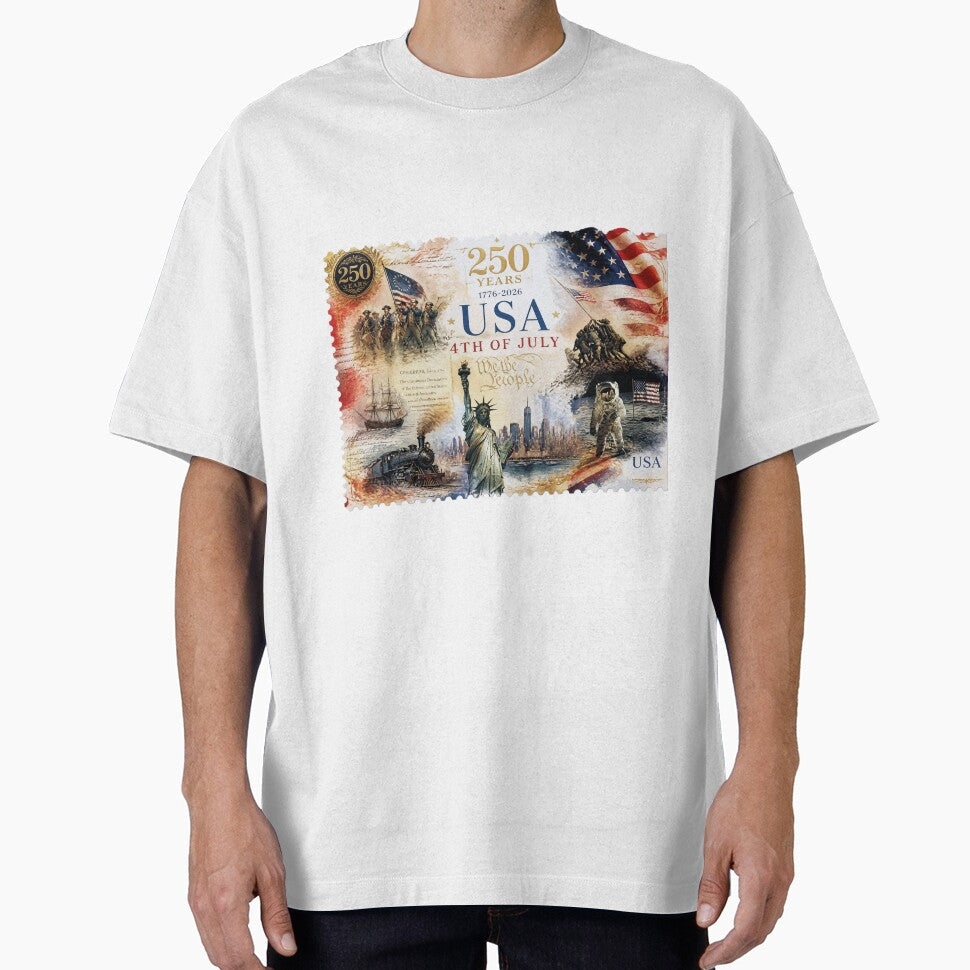Stamp 250 years USA by Talpha