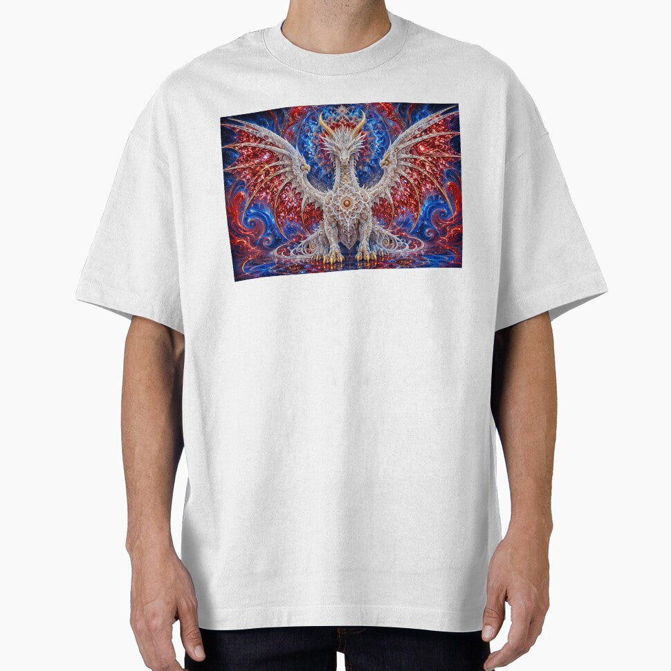 Mandala Dragon With Crimson Crystalline Wings by hyperbeast store