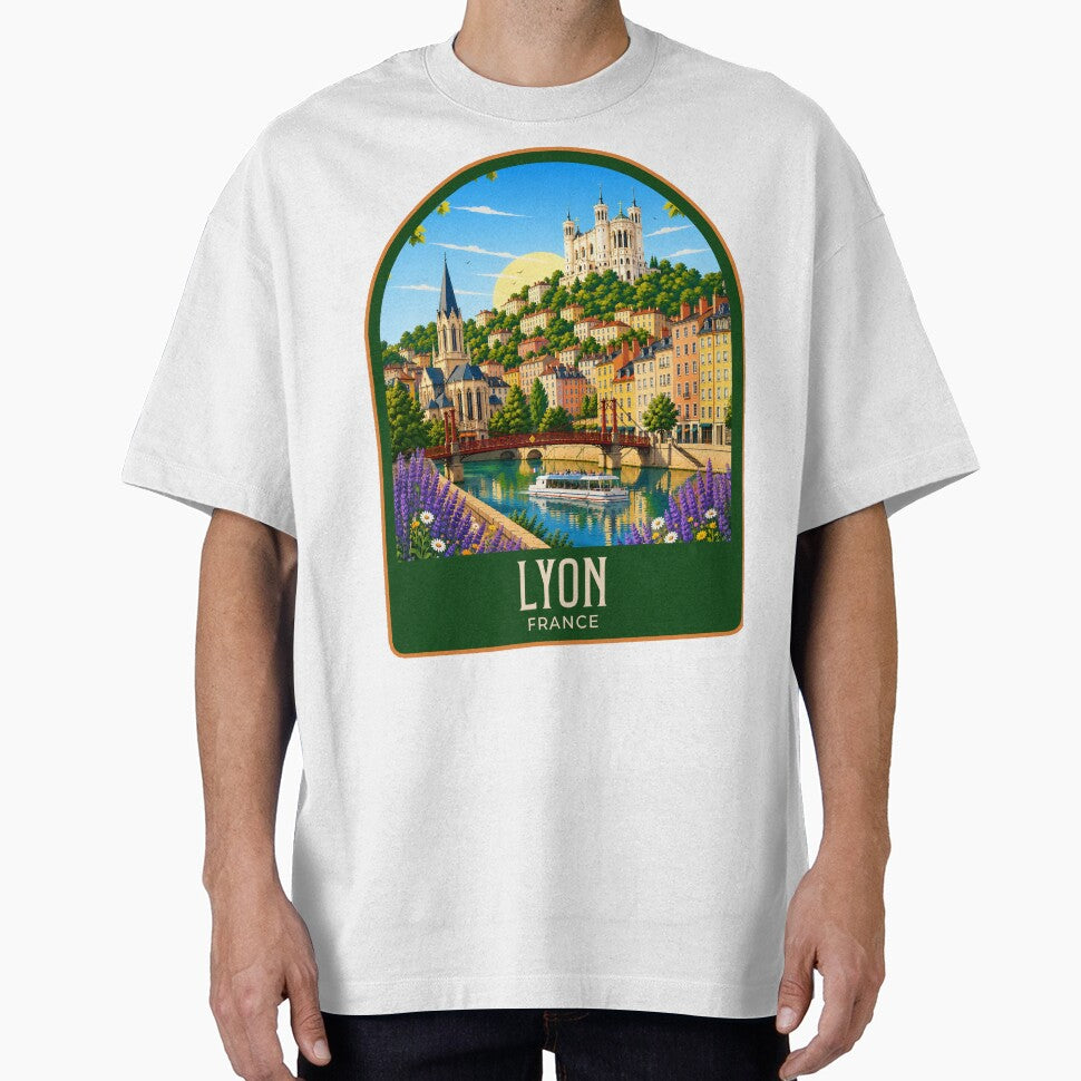 Lyon Vintage Travel Illustration by HomeLivingCo