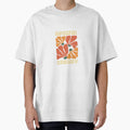 Orange and Green Retro Spring Energy T Shirt by SVSocialH
