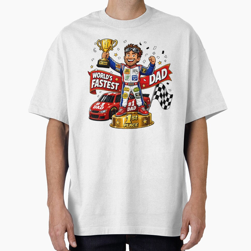 Race Car Dad World's Fastest Father's Day Gift by Zara Art House