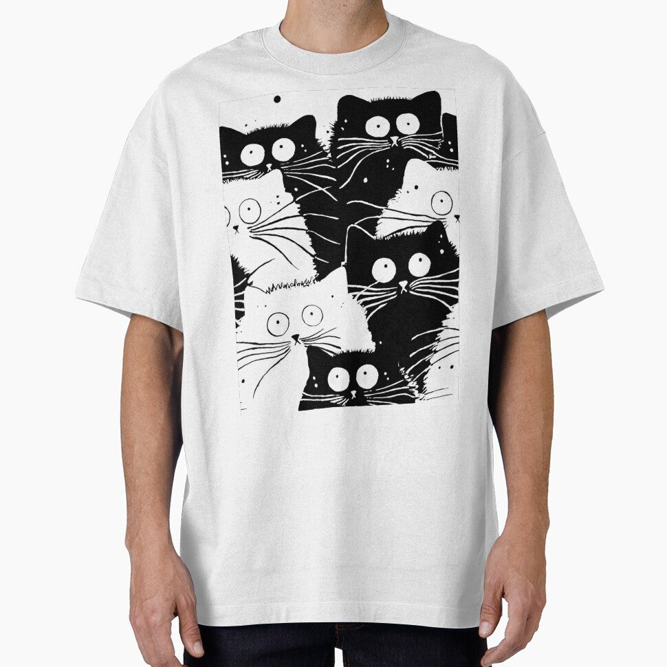 Black cat- White Cat pattern by Huynhdesign