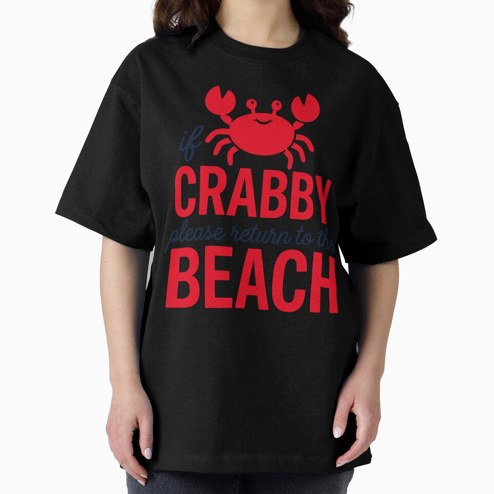 Cute Crabby Beach Quote Summer Vacation Gift by KroghDs