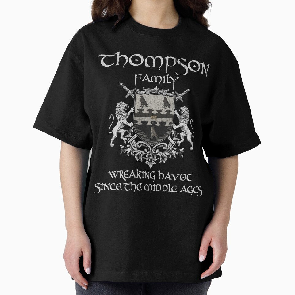 Thompson Family Crest – Medieval Heritage Emblem for Ancestry Lovers & Vintage Style Fans by 9X FR