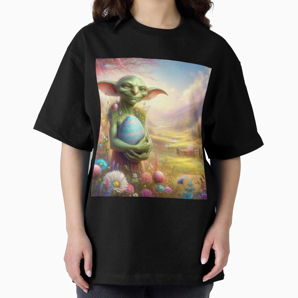 green goblin with egg happy fantasy easter landscape by Expressions-Sel
