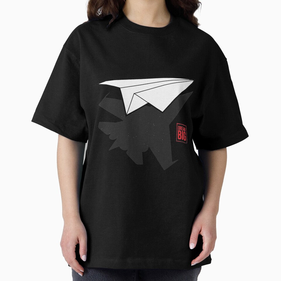 Dream Big T-ShirtDream BIG Minimal paper airplane by PutiGaan
