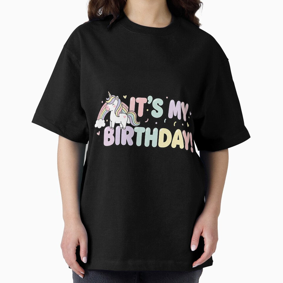 Its My Birthday Unicorn Cute Bright Rainbow Party by torildorxop