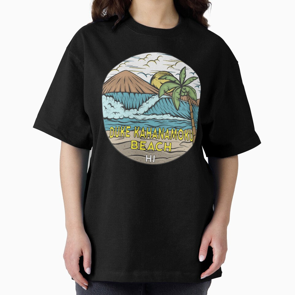 Duke Kahanamoku Beach Hawaii Vintage by KrisSidDesigns