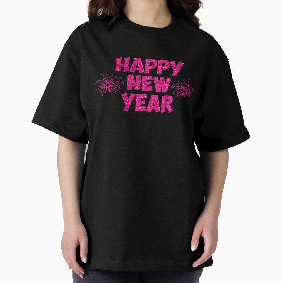 pink happy new year fireworks by Gossip Rag