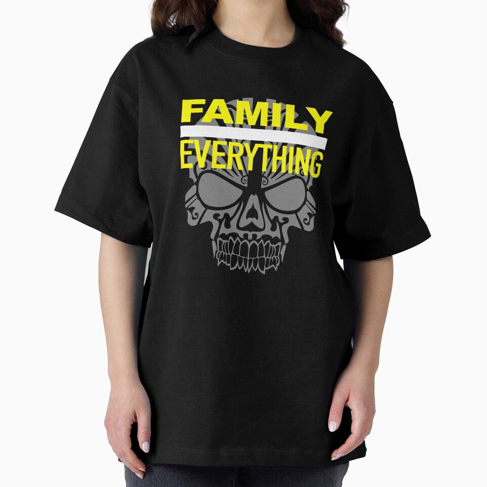 SKull Family Over Everything For Men by drwigglebutts