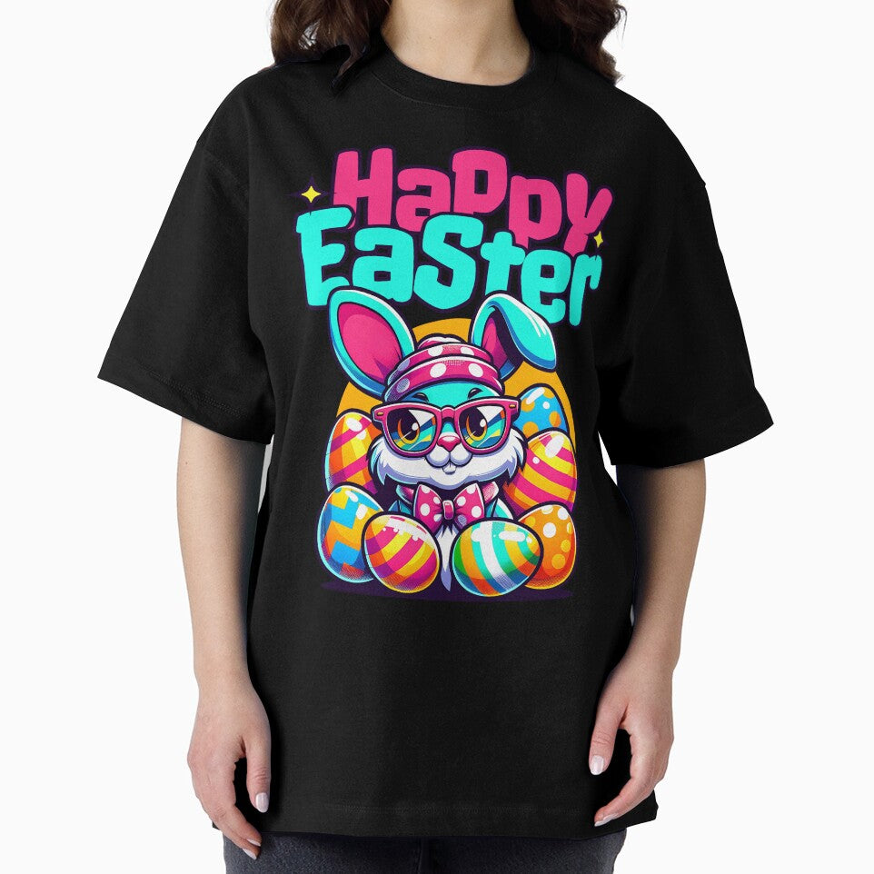 Happy Easter Bunny with Eggs by MaxOutDesign