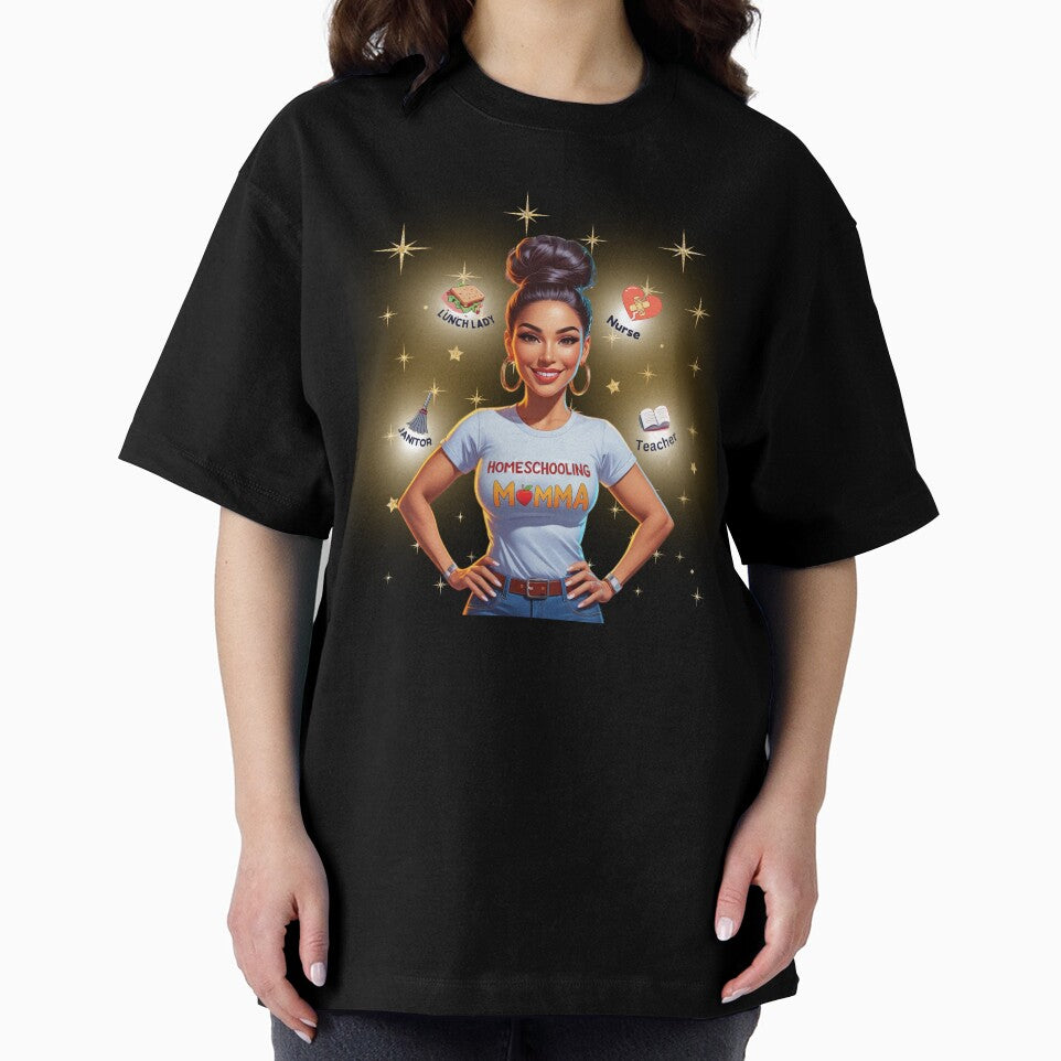 Homeschooling Momma – Multitasking Hispanic Woman Art by 444wardMovement