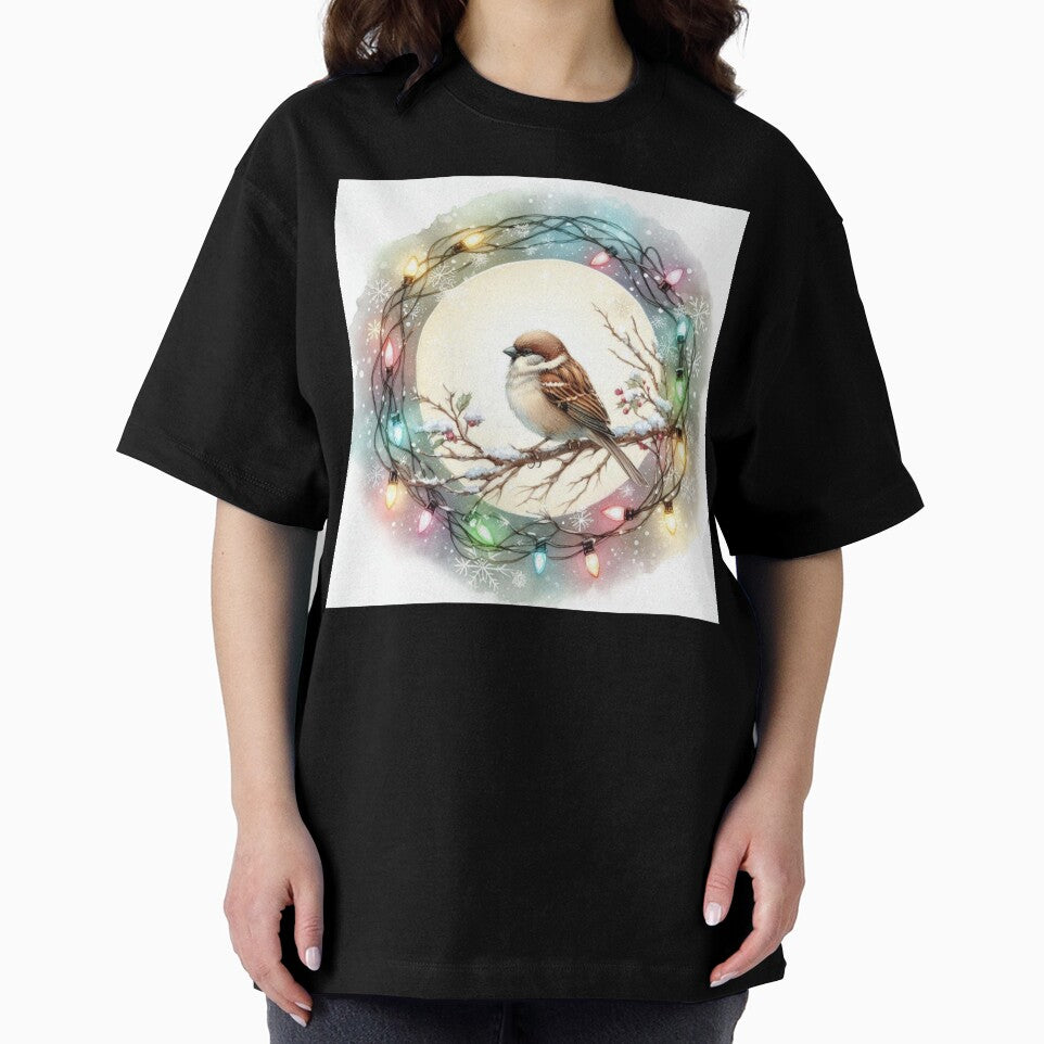 Winter Bird with Christmas Lights by DesignsbyVelvet