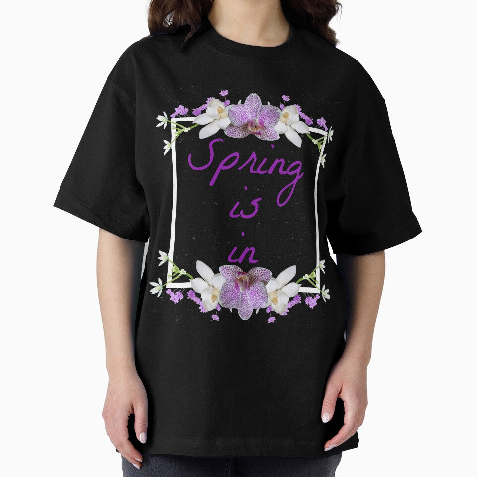 Spring is In with Purple and Lilac Colours on Black by misskrisnov