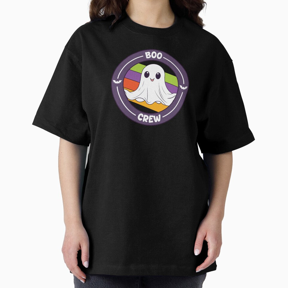 Boo Crew Cute Ghost Retro Halloween Design by Hallowed Artistry