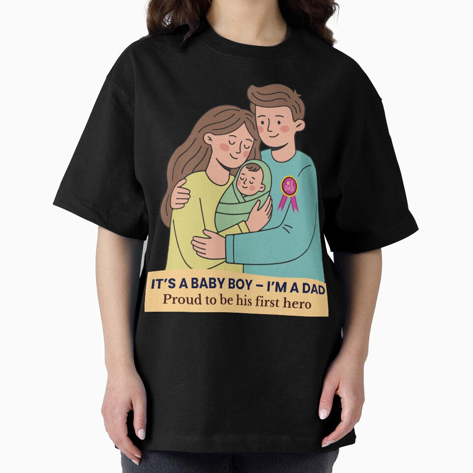 It’s a Baby Boy – Proud Dad Quote | New Father Gift Art by H J Creatives