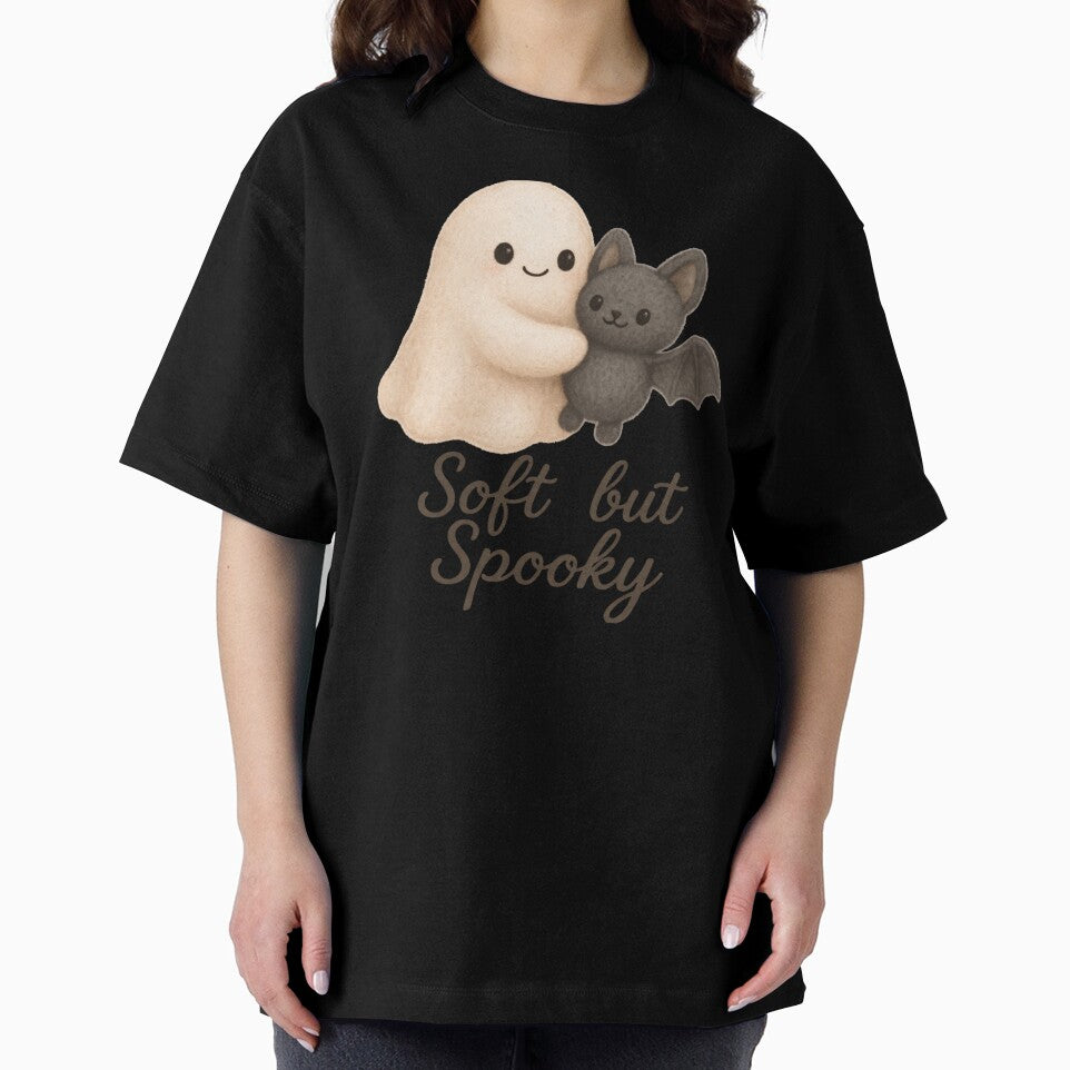 Soft but Spooky – Cute Ghost Hugging Bat by Mouraludia