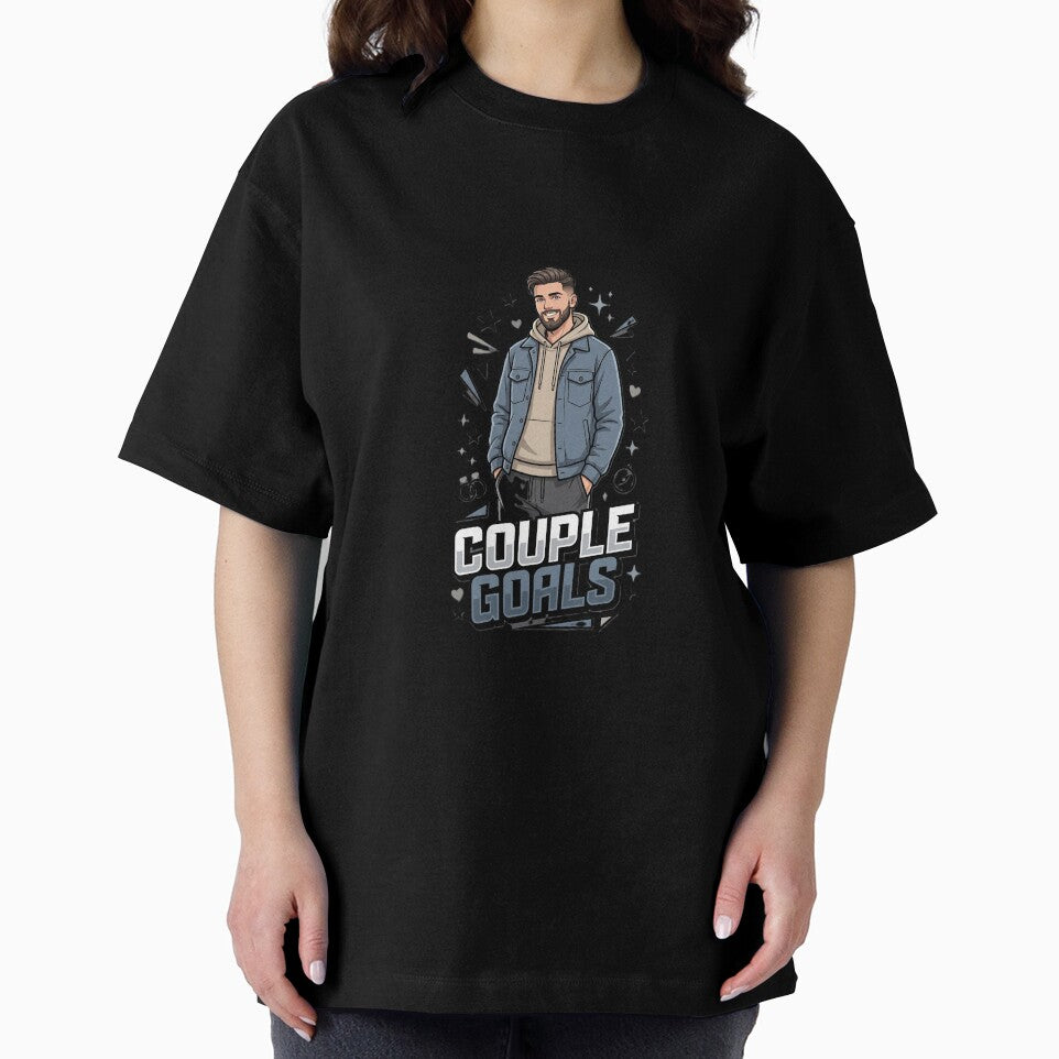 Couple Goals T-Shirt Design for Men | Funny Romantic Husband POD Graphic | Matching Couple Shirt PNG by Prism-Bubble