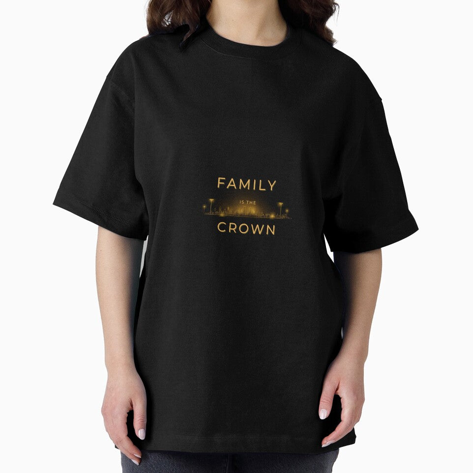 Family Is A Crown – Elegant Family Quote Design by gluxdesing