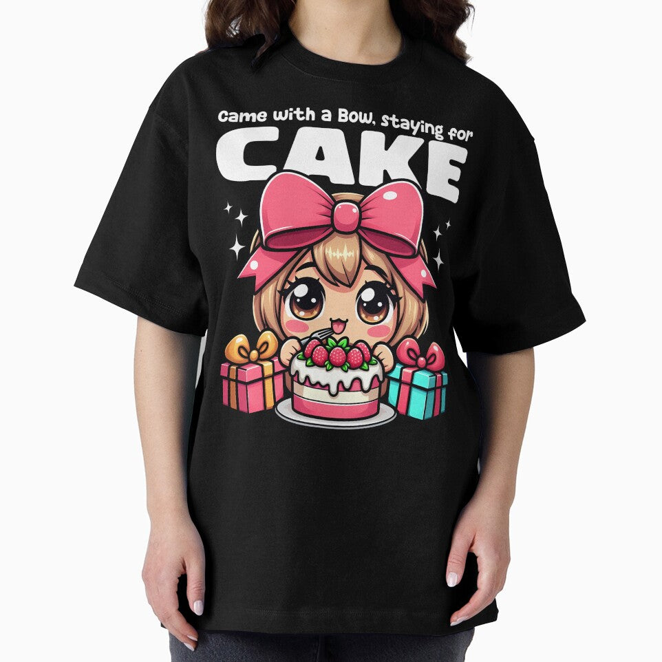 CAME WITH A BOW, STAYING FOR CAKE - BIRTHDAY GIFT by KEF Custom