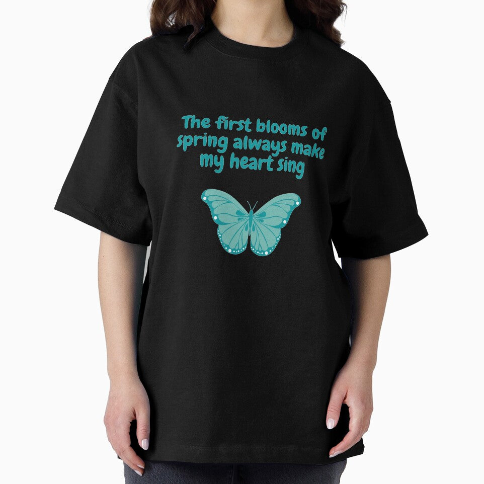 Spring Quote "The first blooms of spring always make my heart sing" White version by wSmileFlowerw