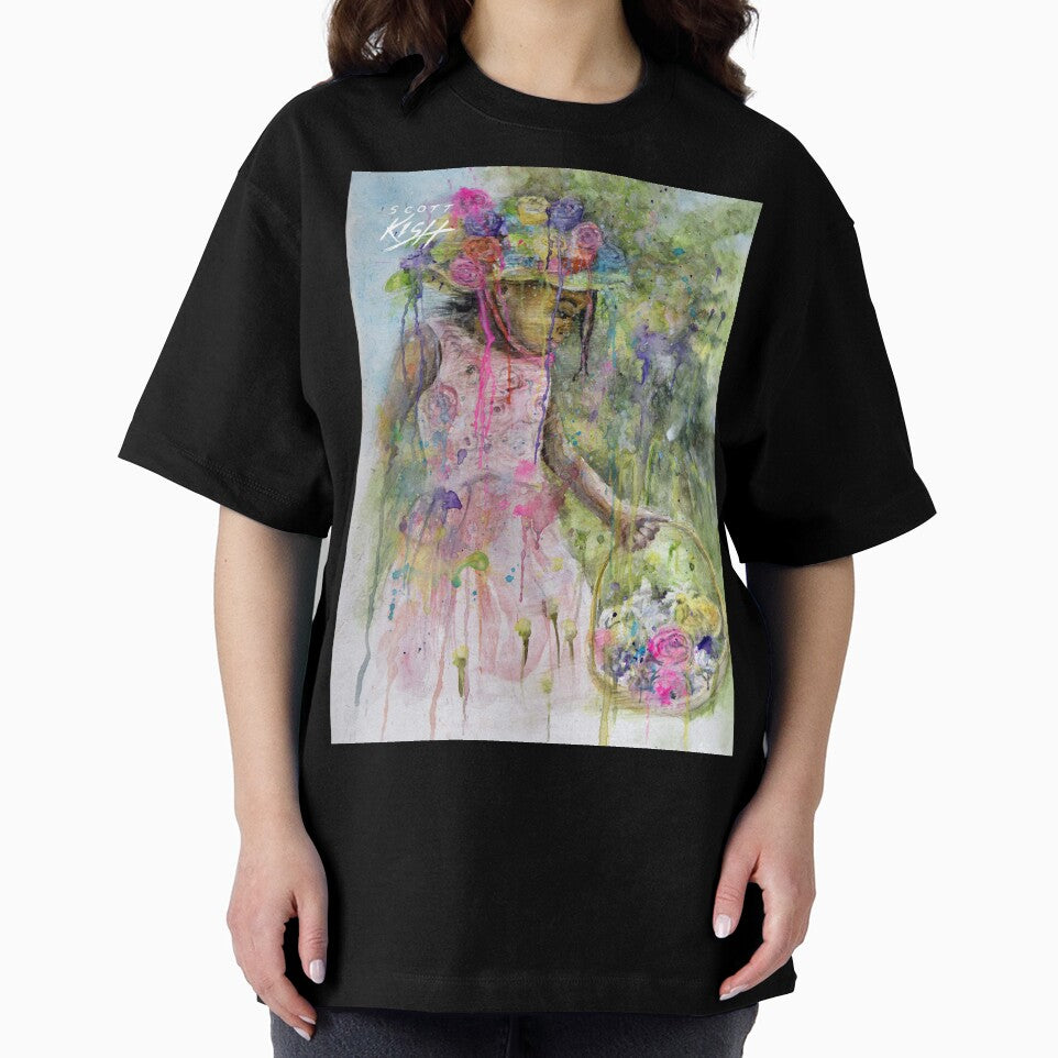 Girl with Spring Flowers Painting by Scott Kish by Scott Kish