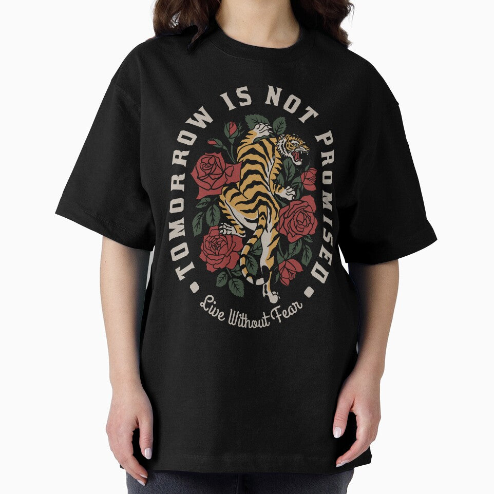 Tiger with Red Roses by Ermedas Studio