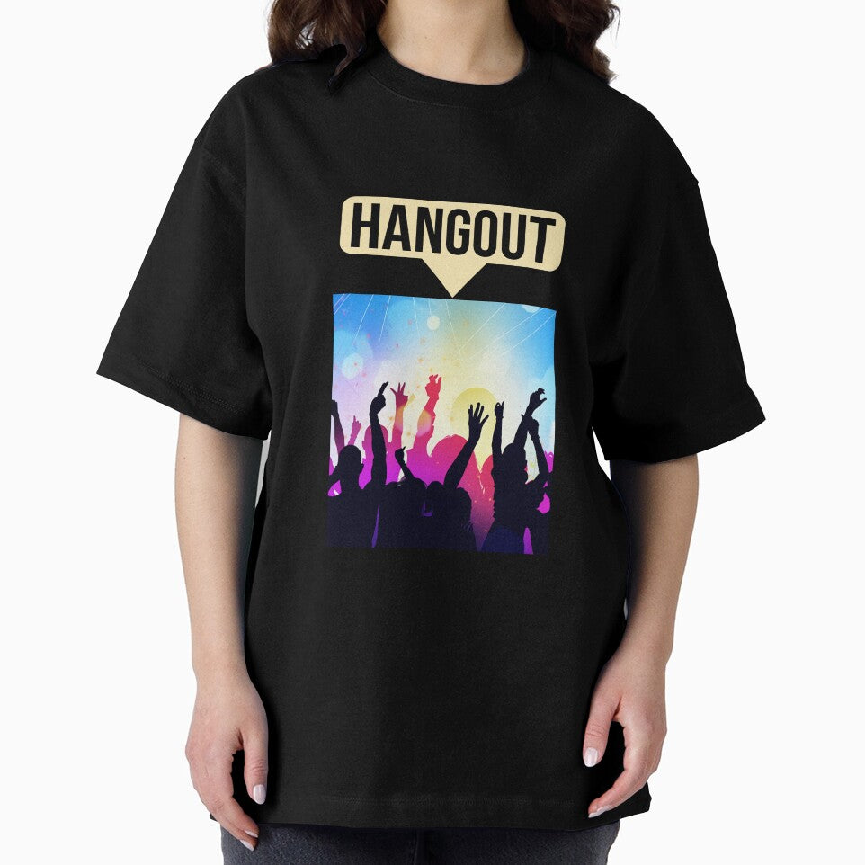 Hangout Music Festival Crowd Silhouette T-Shirt by Chibi Chic