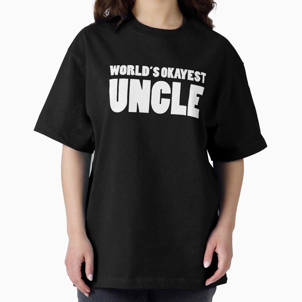 World's Okayest Uncle Funny Big Brother Gift by drwigglebutts
