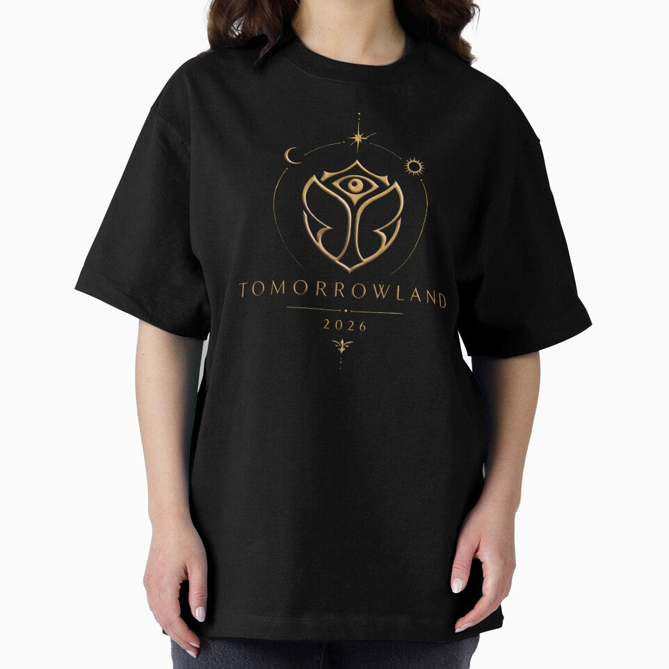Tomorrowland 2026 Dream Festival Logo | EDM Fantasy Gold Minimalist Design by TropicalFeelin'