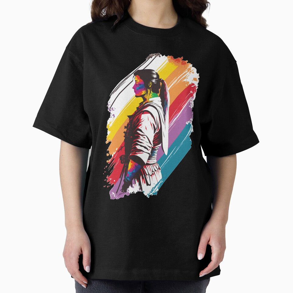 Rainbow Karate Female Fighter - Martial Arts Pride by RailoImage