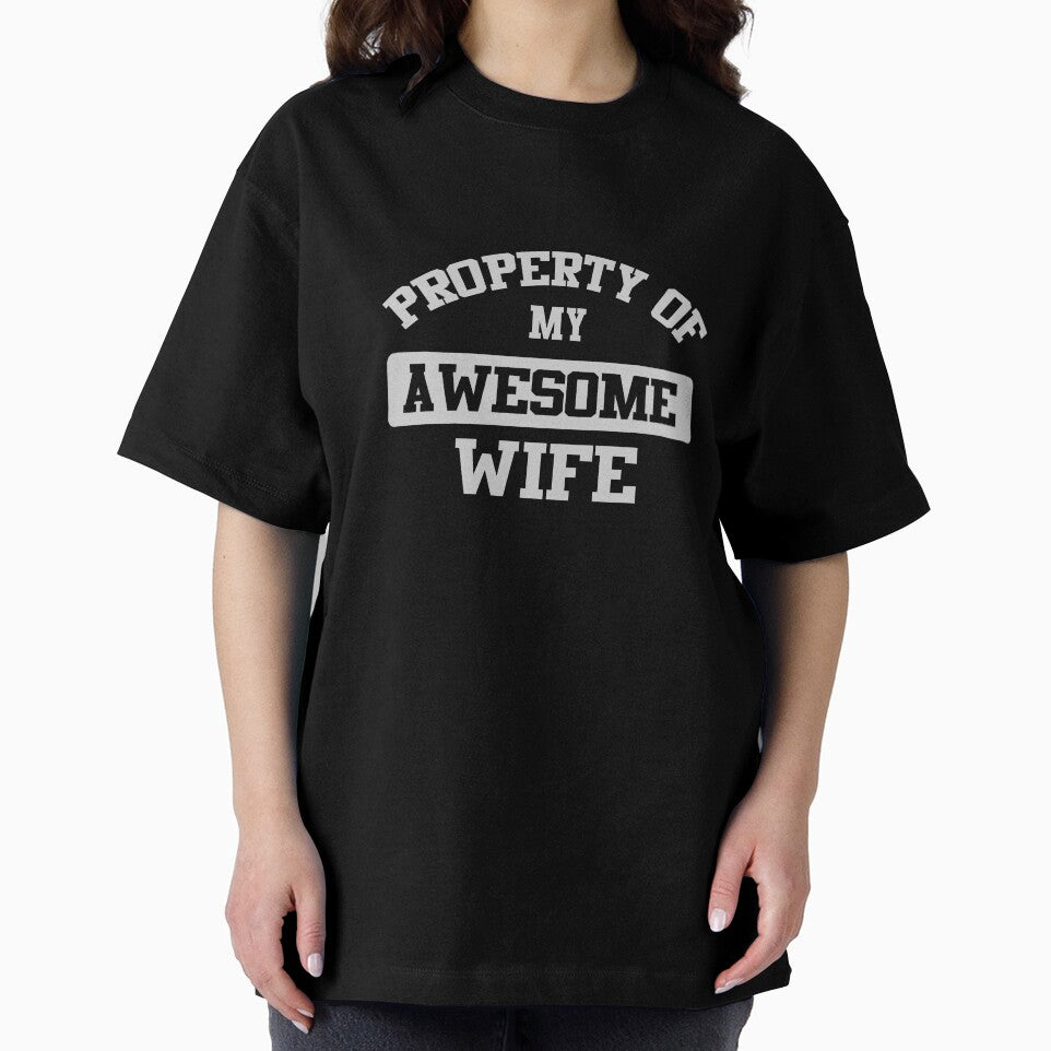 Propert of My Awesome Wife Couple Shirt by kyuzki