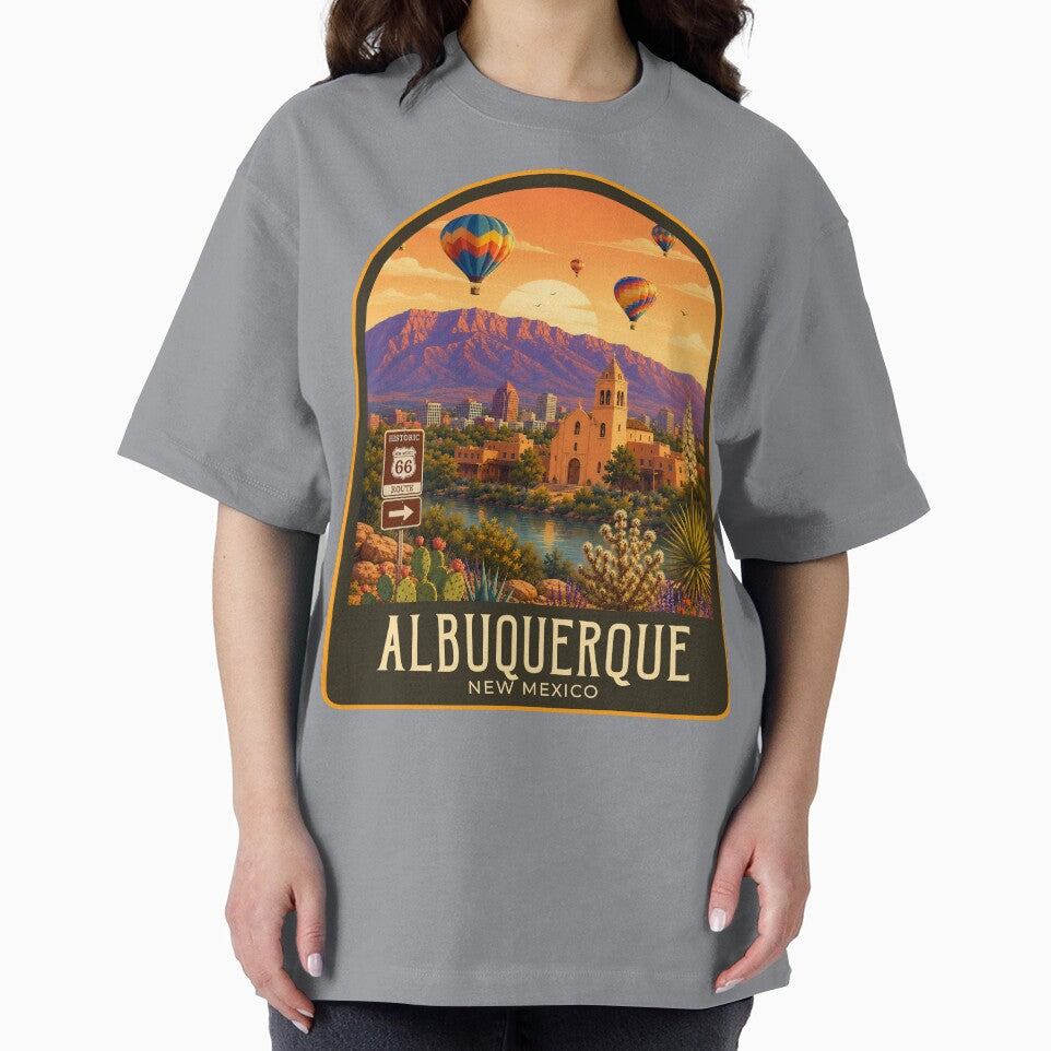 Albuquerque Vintage Travel Illustration by HomeLivingCo