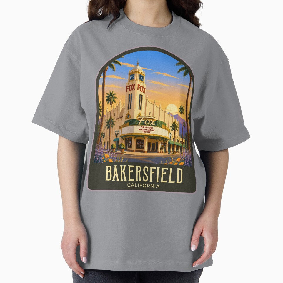 Bakersfield Vintage Travel Illustration by HomeLivingCo