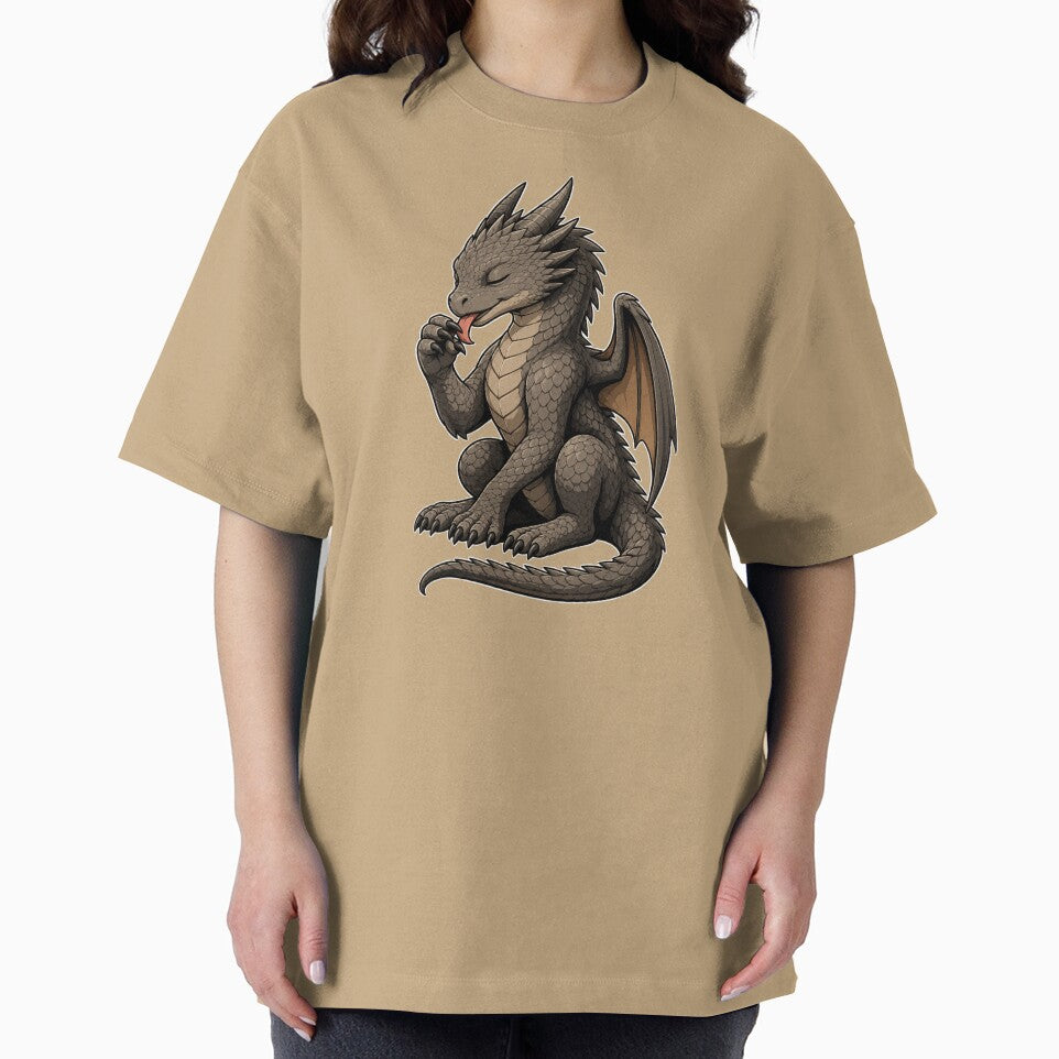 Mischievous Dragon Licking Claws by Hatchling Hollow