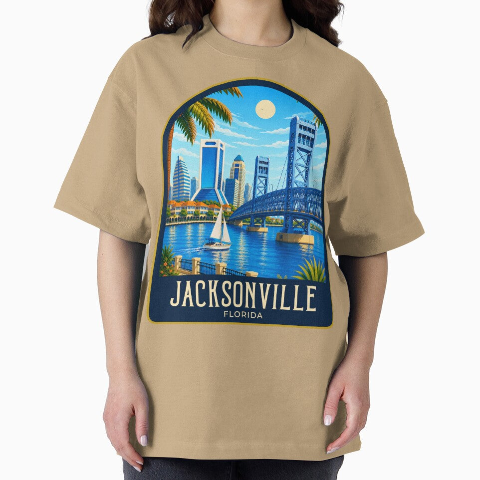 Jacksonville Vintage Travel Illustration by HomeLivingCo