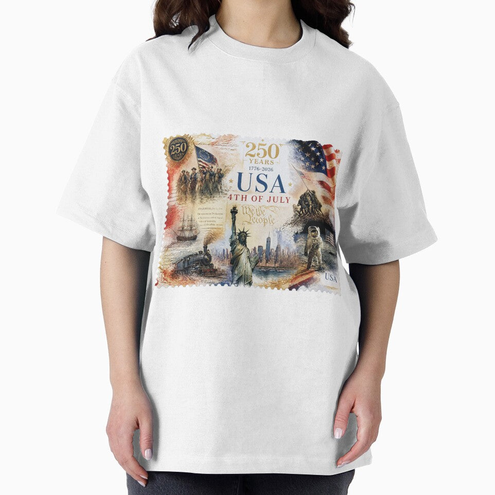 Stamp 250 years USA by Talpha