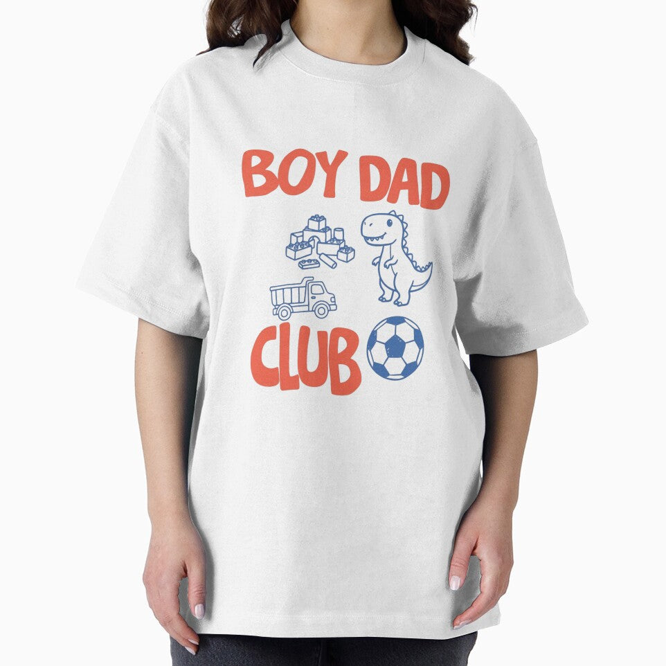 Boy Dad Club Dinosaur Truck Building Blocks Cute Father's Day Gift by HBDStudio