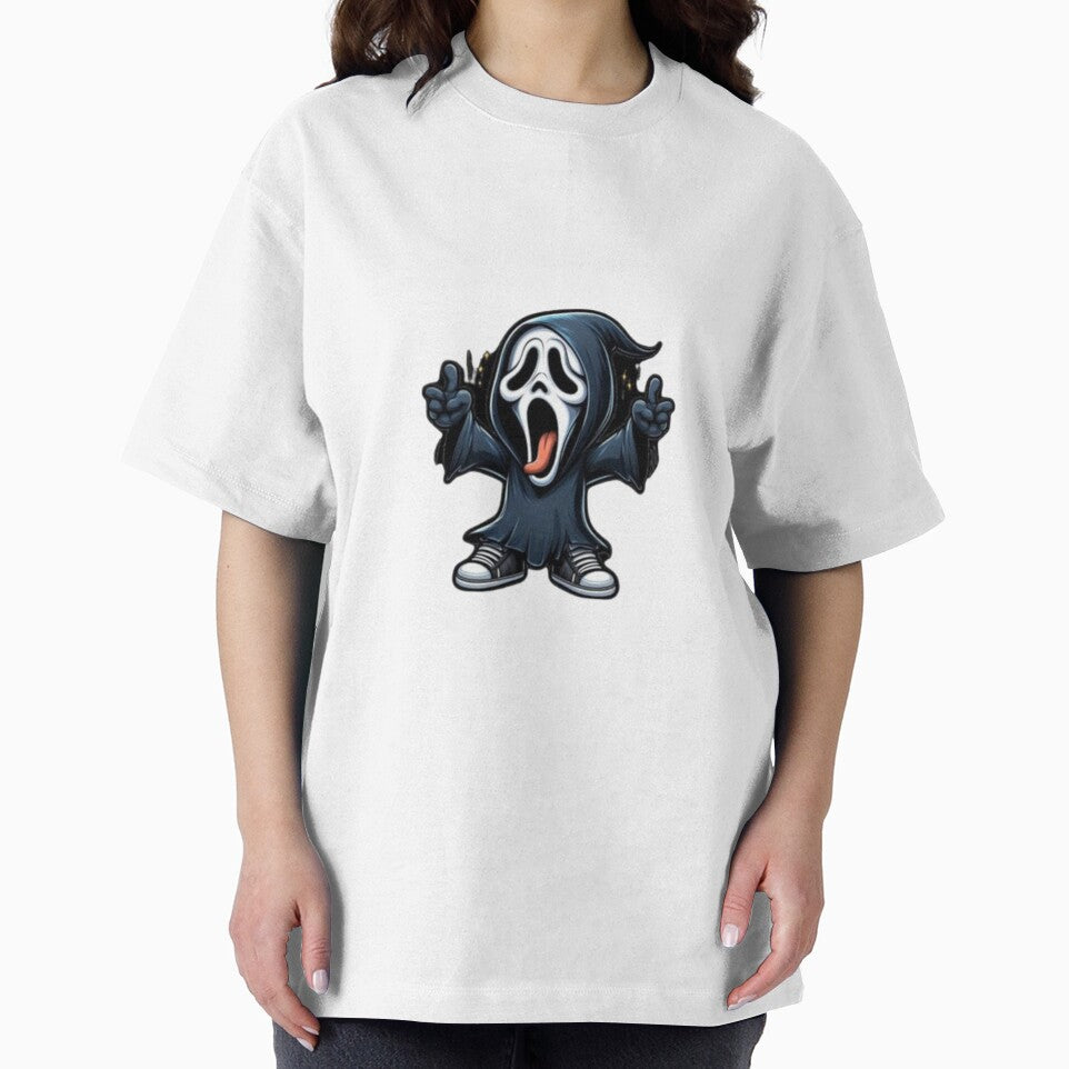 Cute Horror Ghost Mask Cartoon | Funny Spooky Halloween Design by Samael&