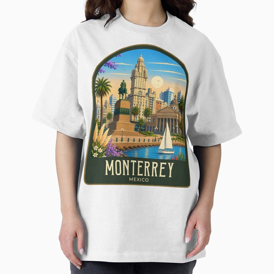 Montevideo Vintage Travel Illustration by HomeLivingCo