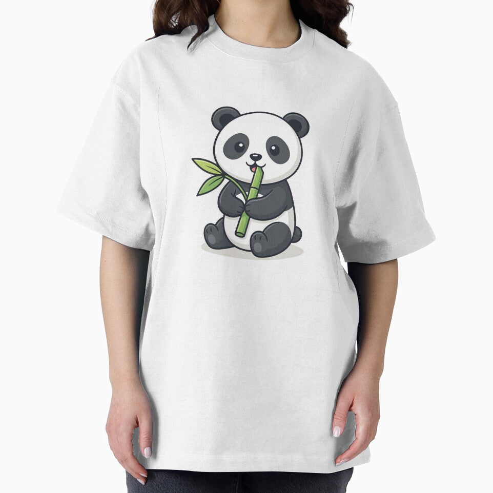 Cute Panda Eating Bamboo Cartoon | Kawaii Panda Illustration by Alibaba1493