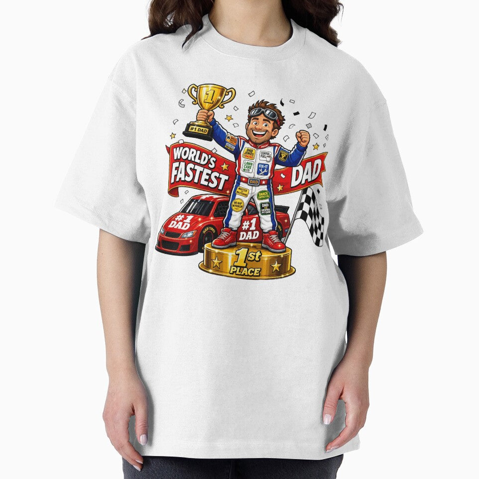 Race Car Dad World's Fastest Father's Day Gift by Zara Art House